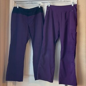 Purple scrub pants bundle for petite large! Purple Label - Yoga - Healing Hands